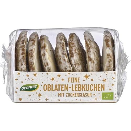 dennree Feine Oblaten-Lebkuchen, glasiert (200 g) - Bio von dennree