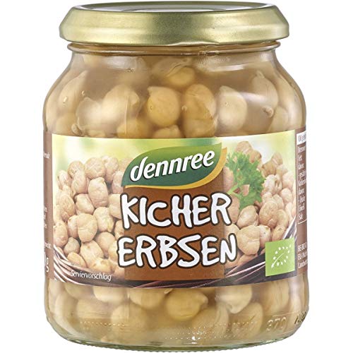 dennree Kichererbsen im Glas (350 g) - Bio von dennree