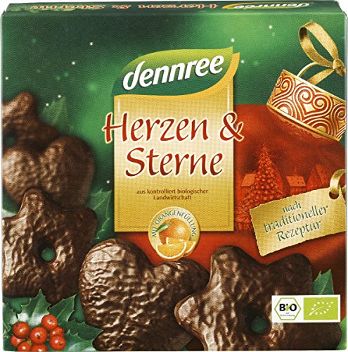 dennree Lebkuchenmischung "Herzen & Sterne" (250 g) - Bio von dennree