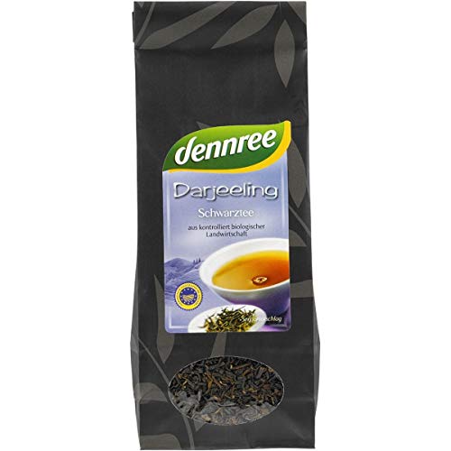 dennree Schwarztee Indien Darjeeling PGI (100 g) - Bio von dennree