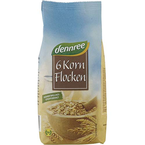 dennree Sechs-Korn-Flocken (500 g) - Bio von dennree