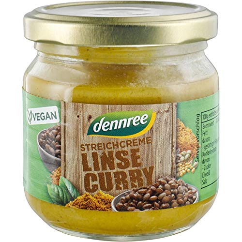 dennree Streichcreme mit Linsen & Curry (180 g) - Bio von dennree