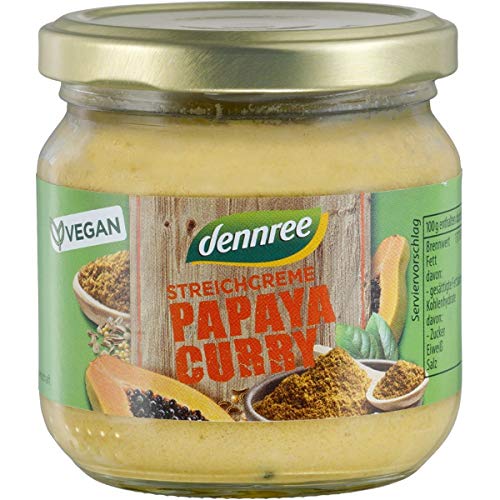 dennree Streichcreme mit Papaya & Curry (180 g) - Bio von dennree