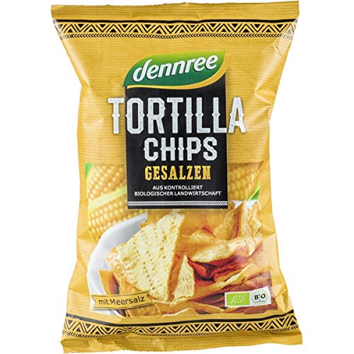 dennree Tortilla-Chips, gesalzen (125 g) - Bio von dennree