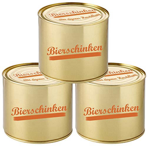 Bierschinken Wurtskonserve 3er Set 400g Dosenwurst Wurst Spezialität Konservenwurst traditionell herzhaft lange haltbar Lebensmittel Konserven von deulicious