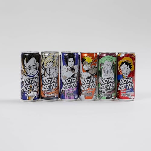 Ultra Ice Tea Pfirsich Geschmack - Anime 6er Mix - Dragon Ball Z - Naruto - One Piece zzgl. 1,50 EUR Pfand von dinese