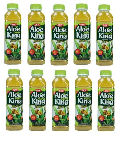 10 x 500ml Aloe Vera King Drink Gold Kiwi taste inc. EINWEG Pfand Kiwi von doktor