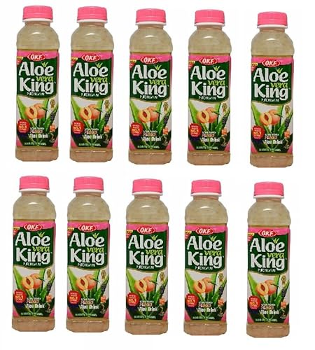 10 x 500ml Aloe Vera King Drink Peach taste inc. EINWEG Pfand Pfirsich von doktor