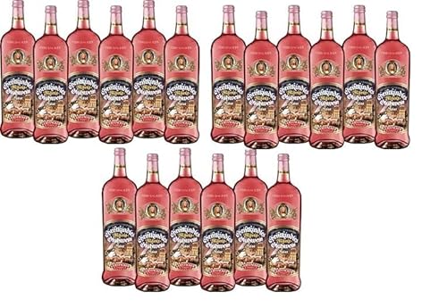 18 Flaschen Gerstacker nürnberger Christkindl Markt Glühwein aus Rosewein a 1000ml 10% Vol. von doktor