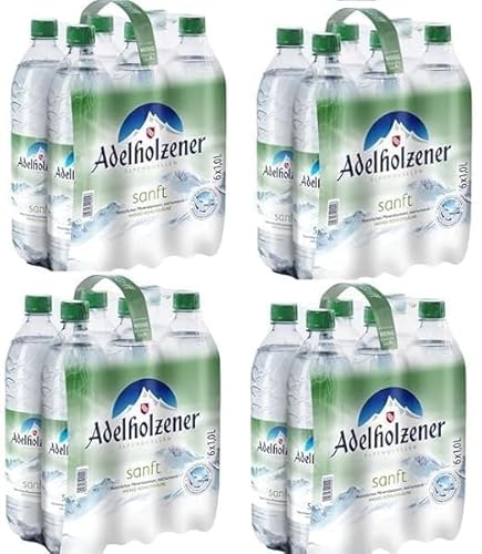 24 Flaschen Adelholzener Mineralwasser Sanft natriumarm a 1 Liter inkl. EINWEGPFAND + Space Keks 45g von Onlineshop Bormann von doktor