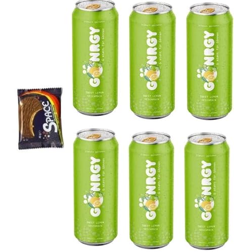 6 Dosen Gönrgy Sweet Lemon a 0,5 L inkl. EINWEGPFAND + Space Keks Gratis von doktor