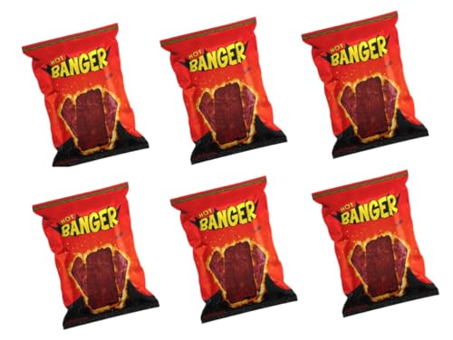 6 Tüten Banger Hot Chili Lime a 90 Gramm Banger Maischips mit Chili & Lime von doktor