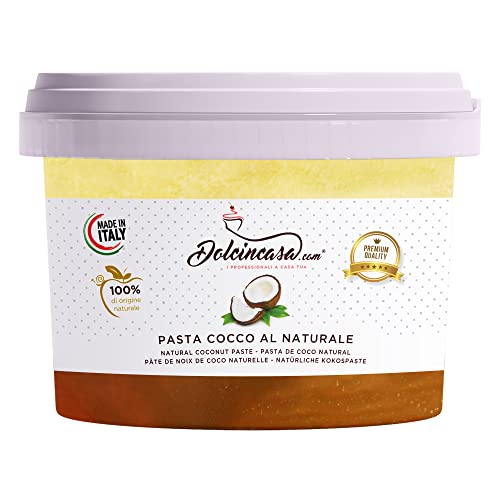 Kokosnusspaste Halbfertige cremige Textur für Desserts Eiscreme Gebäck Glutenfrei Lecker und vielseitig 200gr von Dolcincasa.com