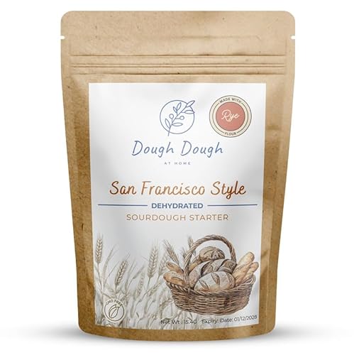 Dough dough at home Teig Teig zu Hause Sauerteigstarter San Francisco-Stil, dehydrierter Starter (15,4 G) (Wet Fresh) von dough dough at home