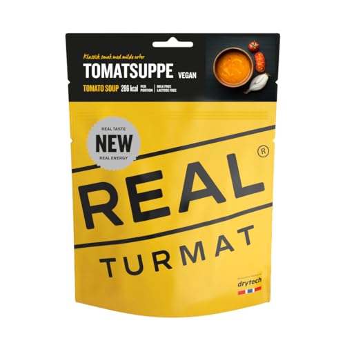 drytech Real Turmat gefriergetrocknete Expeditionsnahrung, Geschmacksrichtung: Tomatsuppe/Tomato Soup (Tomatensuppe) von drytech