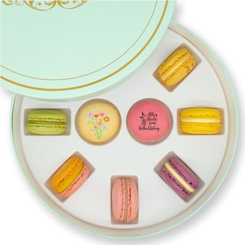 premium französische Macarons - kleine Geschenkbox (Geburtstag) von duSucre Macarons