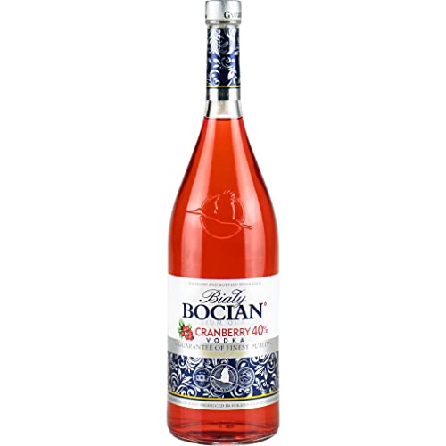 Biały Bocian Cranberry Wodka 0,5L - MoosbeerenWodka | Flavoured Vodka, Aromatisierter Wodka |500 ml | 40% Alkohol | Polmos Bielsko-Biała | Geschenkidee | 18+ von eHonigwein.de Premium Quality