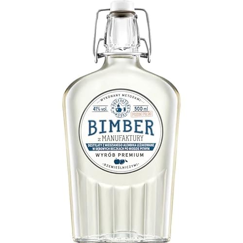 Bimber z Manufaktury (Selbstgebrannter Schnaps) 0,5L | Flavoured Vodka, Schnaps |500 ml | 41% Alkohol | Manufaktura Wódki | Geschenkidee | 18+ von eHonigwein.de Premium Quality