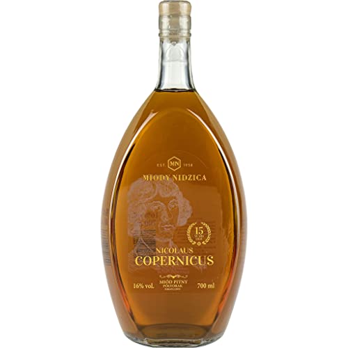 Copernicus Półtorak Honig (Eineinhalber) 0,7L | Met Honigwein Metwein Honigmet | 700 ml | 16% Alkohol | Miody Nidzica | Geschenkidee | 18+ von eHonigwein.de Premium Quality