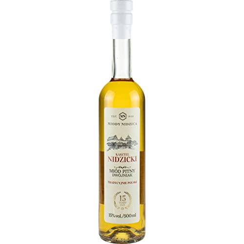 Kasztel Nidzicki Dwójniak Honig (Halber) 0,5L | Met Honigwein Metwein Honigmet | 500 ml | 16% Alkohol | Miody Nidzica | Geschenkidee | 18+ von eHonigwein.de Premium Quality