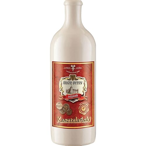 Kasztelański Trójniak Honig (Drittel) 0,75L im Steinzeuggefäß | Met Honigwein Metwein Honigmet | 750 ml | 13% Alkohol | TIM | Geschenkidee | 18+ von eHonigwein.de Premium Quality