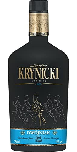 Krynicki Halber Met Dwójniak-Honig | Met Honigwein Metwein Honigmet | 750 ml | 16% Alkohol | Polnische Produktion | Geschenkidee | 18+ von eHonigwein.de Premium Quality