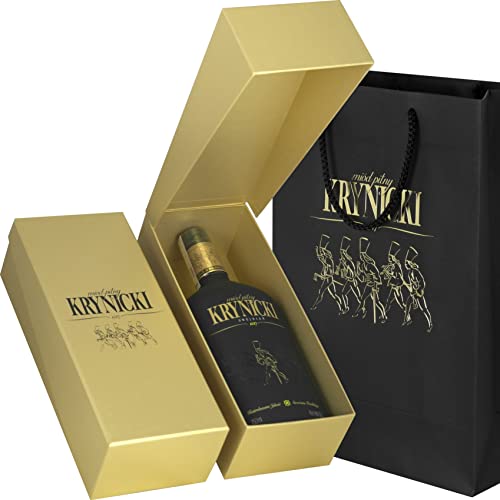 Krynicki Met Dwójniak-Halber Geschenkset mit Tasche | Honigwein 750ml | 16% Alkohol Metwein | Polnische Produktion von eHonigwein.de Premium Quality