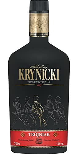 Krynicki Met Himbeere Drittel Trójniak-Honig | Honigwein Metwein Honigmet | 750 ml | 13% Alkohol | Polnische Produktion | Geschenkidee | 18+ von eHonigwein.de Premium Quality