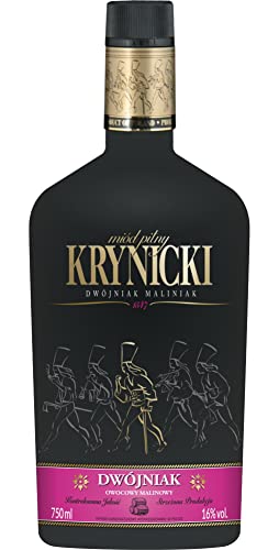 Krynicki Himbeere Halber Met Dwójniak-Honig | Met Honigwein Metwein Honigmet | 750 ml | 16% Alkohol | Polnische Produktion | Geschenkidee | 18+ von eHonigwein.de Premium Quality