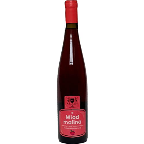 Miód Malina Trójniak Honig (Himbeermet Drittel) 0,75L | Met Honigwein Metwein Honigmet | 750 ml | 13% Alkohol | Imbiorowicz | Geschenkidee | 18+ von eHonigwein.de Premium Quality