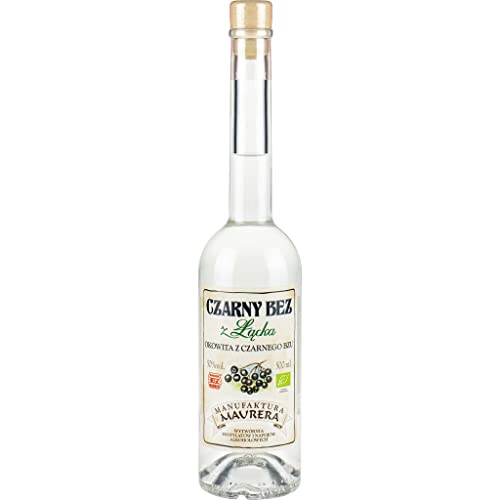 Okowita Maurera Czarny Bez z Łącka Bio (Holunderokowita) 0,5L | Flavoured Vodka, Okovita |500 ml | 50% Alkohol | Manufaktura Maurera | Geschenkidee | 18+ von eHonigwein.de Premium Quality