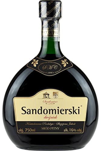 Sandomierski Halber Met Dwójniak-Honig | Met Honigwein Metwein Honigmet | 750 ml | 16% Alkohol | Polnische Produktion | Geschenkidee | 18+ von eHonigwein.de Premium Quality