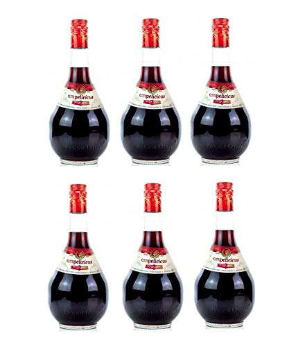 6x Ampelicious Imiglykos Rot lieblich je 500ml 11% griechischer Wein in kleinen Flaschen Rotwein Imiglikos halbsüß + Probiersachet 10ml Olivenöl von Hellenikos