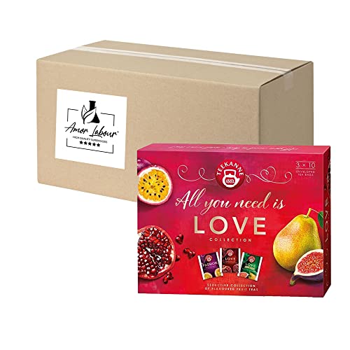 AMOR LABOUR Teekanne LOVE Fruits Collection Box 3 x 10 Beutel Früchtetee von ebaney