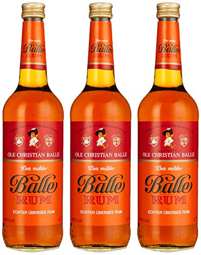 Balle Rum (3 x 0,7 l) - Der milde Rum aus Übersee von Balle