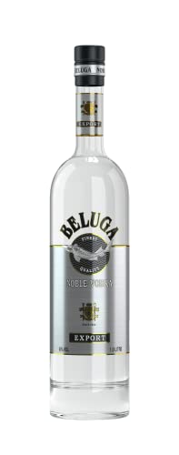 Beluga Noble Vodka 1 liter x2 Flaschen 40% Alk., Premium Wodka aus Sibirien, reiner und weicher Geschmack von Beluga