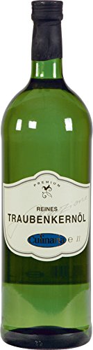 Culinaria Reines Traubenkernöl für Schmorgerichte und Gegrilltes (1 Liter Flasche) von ebaney