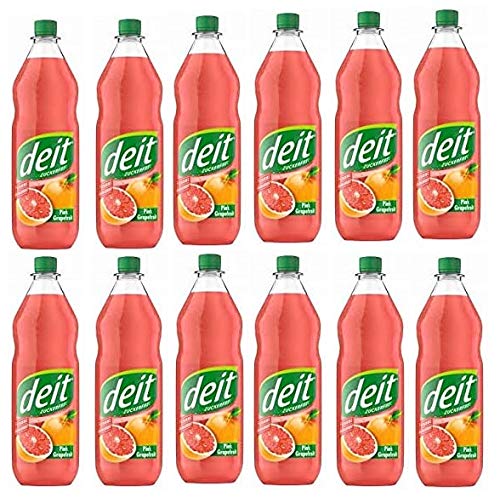 Deit Pink Grapefruit MEHRWEG, (12 x 1 l) zuckerfrei von ebaney