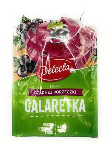 Galaretka polnische Götterspeise mit Schwarze-Johannisbeerengeschmack Delecta 70g von ebaney