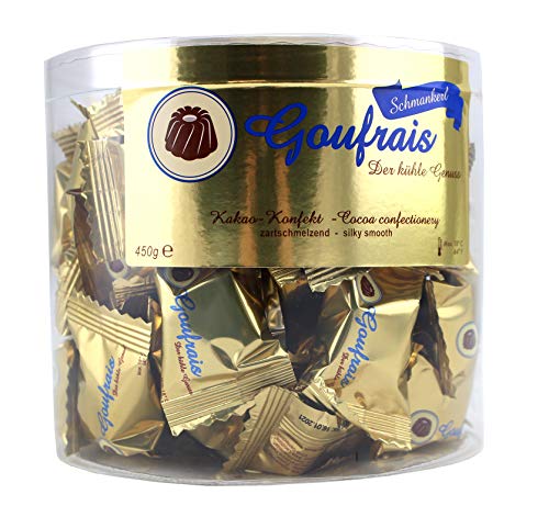 Goufrais Schokolade Konfekt feinste Gugelhupf Pralinen Schoko Geschenkset Trüffel Kakao-Konfekt Praline Schmankerl Box 450 g von ebaney