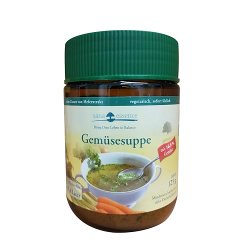 Sana Essence Bio Klare Gemüsesuppe, ohne Hefeextrakt, 6 x 125g von ebaney