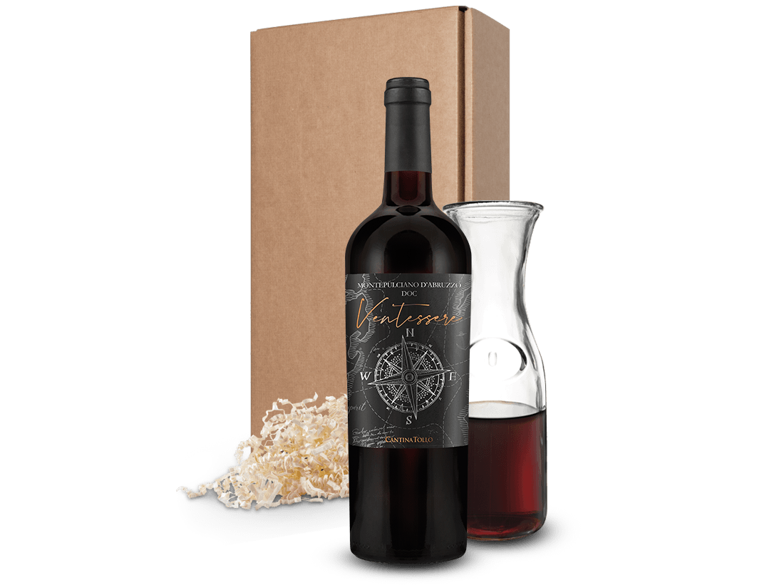 Präsent Wein & Karaffe 2020 von ebrosia Gourmet