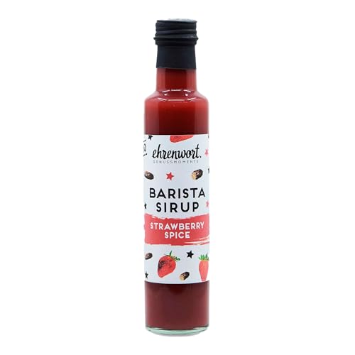 Bio Ehrenwort Strawberry Spice Erdbeer Sirup 250ml von ehrenwort