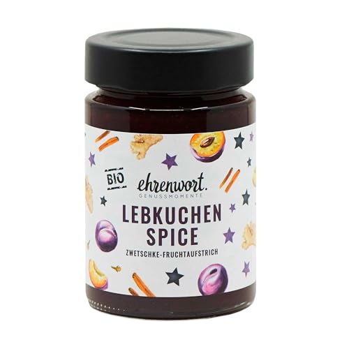 Ehrenwort Bio Lebkuchen Spice Aufstrich 200g - Fruchtige Zwetschkenaromen und Lebkuchengewürz verwandeln das Frühstücksbrot in ein Erlebnis von ehrenwort von ehrenwort