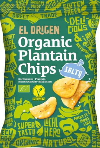 el origen Bio Kochbananen Chips mit Meersalz, 80 g 18 x 80 gr von el origen