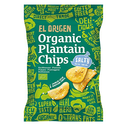 el origen food Kochbananen-Chips, gesalzen (80 g) - Bio von el origen