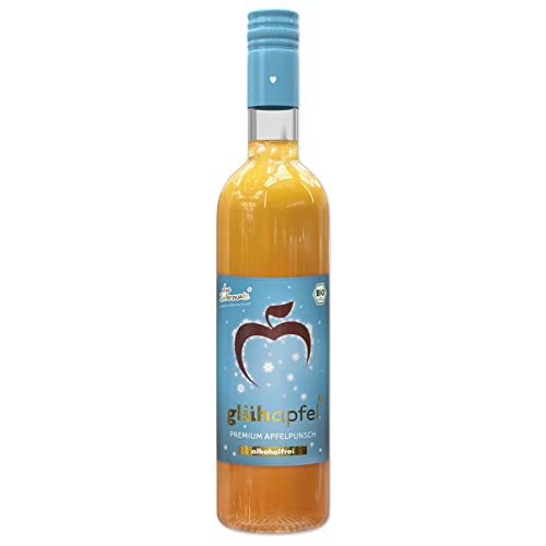 Elbler Wein Glühapfel, Alkoholfrei, 1 x 0.75 l, Bio-Apfel Glühwein mit Winterlichen Extrakten aus Vanille, Zimt und Nelke, Apfelwein, Vegan & Glutenfrei, 100% Direktsaft von elbler