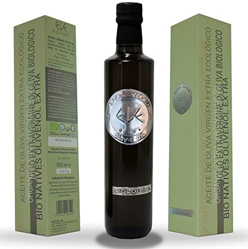 ELE EVOO BIO,(Extra Virgin,Bio,Olive Oil),Griechisches Extra Natives Bio- Olivenöl, kaltgepress,Geschenk-Idee aus Peloponnes| Kalamata, Fruchtig mild, in Designer Flasche, Geschenkbox, 500 ml von ele premium selection