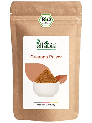 Bio Guarana Pulver 1000g aus Brasilien | Natürliches Koffein in Premium Rohkost-Qualität als Kaffee-Ersatz | 100% rein und ohne Zusätze von eltabia