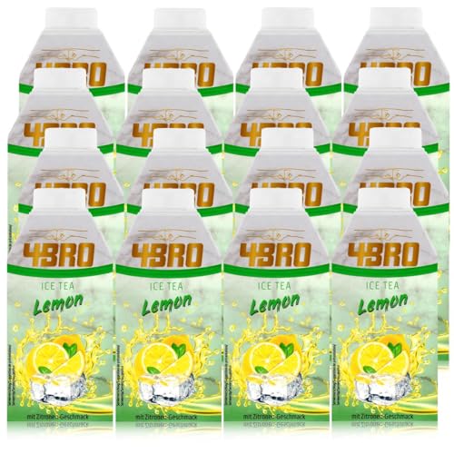 16 Packungen 4 Bro Ice Tea Lemon a 0,5l Eistee Zitrone (16 x 0,5l) 4Bro von ethno